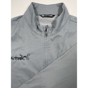 Travis Mathew Men’s Full Zip Golf Windbreaker | XL | Grey